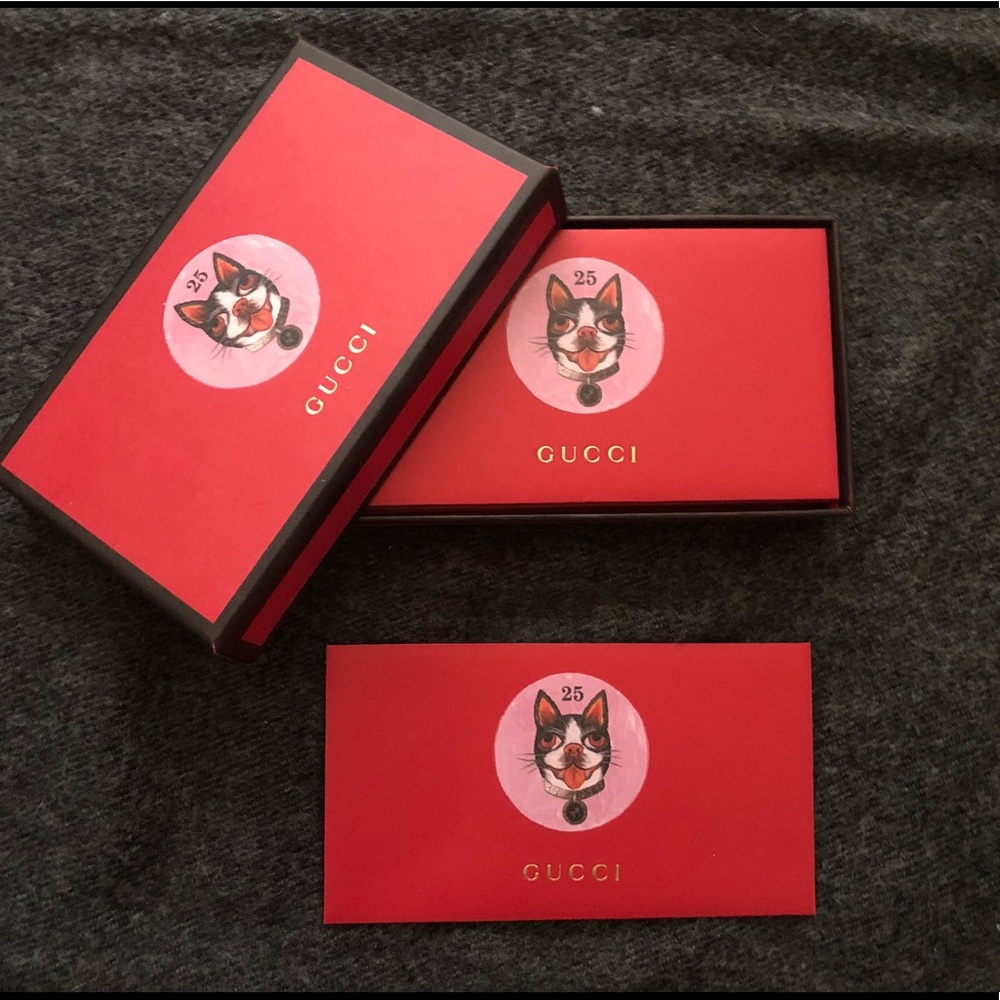 Authentic Limited Edition Gucci Red Envelopes